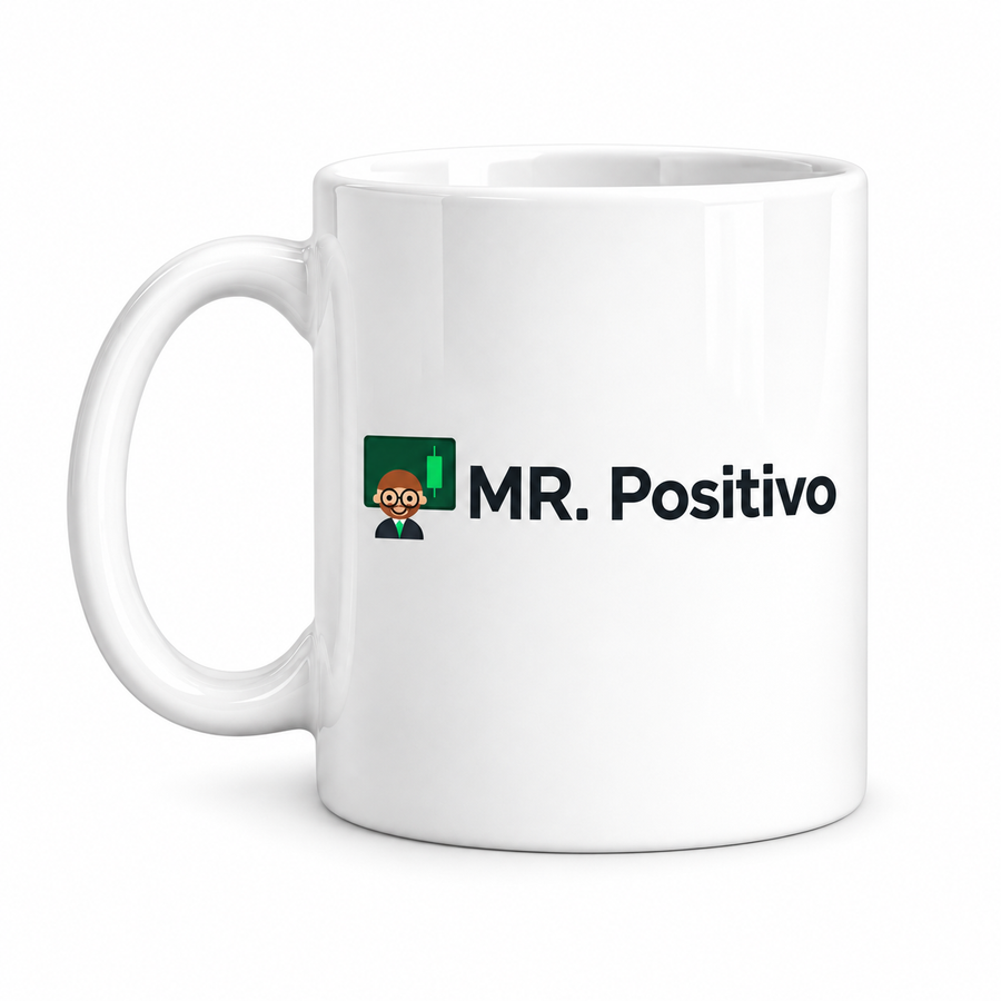Mr. Positivo — Original Character Mug, As shown, , product front on white background