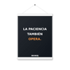 La paciencia también opera / 12 × 16 in / White