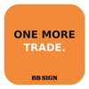 ONE MORE TRADE. / Amber / 3 × 3 in