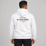 BBS-SINGLE|White|front|$11 Away — Trading Hoodie | BB SIGN on model (Spanish)