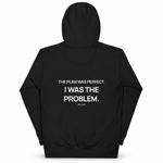 Almost Disciplined — Trading Hoodie | BB SIGN, Black, English, product back on white background