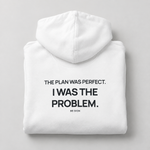 BBS-SINGLE|White|folded|Almost Disciplined — Trading Hoodie | BB SIGN folded studio view (English)
