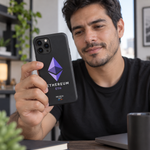 BB SIGN Shop · 08-ethereum · universal · persona usando el case · mockup conceptual