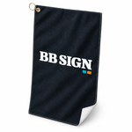BB SIGN — Golf Towel, As shown, product angle on white background