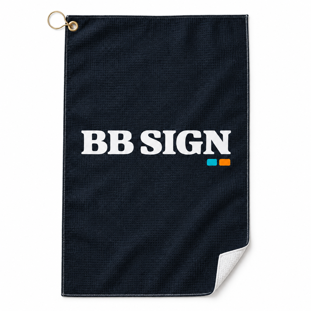 BB SIGN — Golf Towel, As shown, , product front on white background