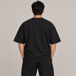 BBS-SINGLE|Black|back|LIVE — Oversized Tee, Black, back