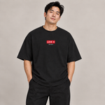 BBS-SINGLE|Black|front|LIVE — Oversized Tee, Black, front