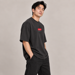 BBS-SINGLE|Dark Grey|side|LIVE — Oversized Tee, Dark Grey, side