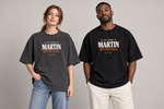 Concept mockup — Martin — But Not Gala — Tee on two models.