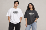 Concept mockup — Martin — Not Gala — Tee on two models.