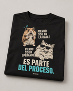 BBS-SINGLE|Black|folded|AI product mockup — Es Parte del Proceso oversized T-shirt