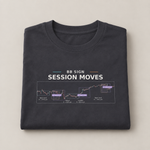BB Sign Session Moves oversized T-shirt in dark-grey — folded studio view