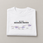 BB Sign Session Moves oversized T-shirt in white — folded studio view