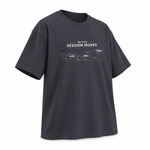 BB Sign Session Moves — Oversized Trading T-Shirt, Dark Grey, product angle on white background