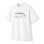 BB Sign Session Moves — Oversized Trading T-Shirt, White, product angle on white background