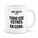 BB SIGN SHOP — Break Even Mug, White, product front on white background
