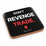 BB SIGN SHOP — Don't Revenge Trade Cork Coaster, As shown, product detail on white background