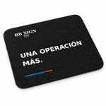 BB SIGN SHOP — One More Trade Mouse Pad, Black, product angle on white background