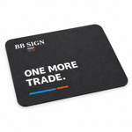 BB SIGN SHOP — One More Trade Mouse Pad, Charcoal, product detail on white background