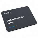 BB SIGN SHOP — One More Trade Mouse Pad, Charcoal, product detail on white background