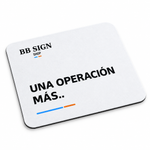 BB SIGN SHOP — One More Trade Mouse Pad, White, product angle on white background