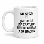BB SIGN SHOP — Screenshot Rule Mug, White, product angle on white background