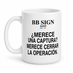 BB SIGN SHOP — Screenshot Rule Mug, White, product angle on white background