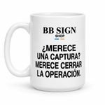 BB SIGN SHOP — Screenshot Rule Mug, White, product front on white background