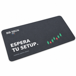 BB SIGN SHOP — Wait for Your Setup Keyboard Pad, Charcoal, product detail on white background