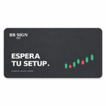 BB SIGN SHOP — Wait for Your Setup Keyboard Pad, Charcoal, product front on white background