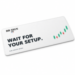 BB SIGN SHOP — Wait for Your Setup Keyboard Pad, White, product detail on white background