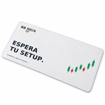 BB SIGN SHOP — Wait for Your Setup Keyboard Pad, White, product angle on white background