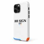 BB SIGN Signature · Phone Case, Blanco, product angle on white background