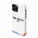 BB SIGN Signature · Phone Case, Blanco, product detail on white background