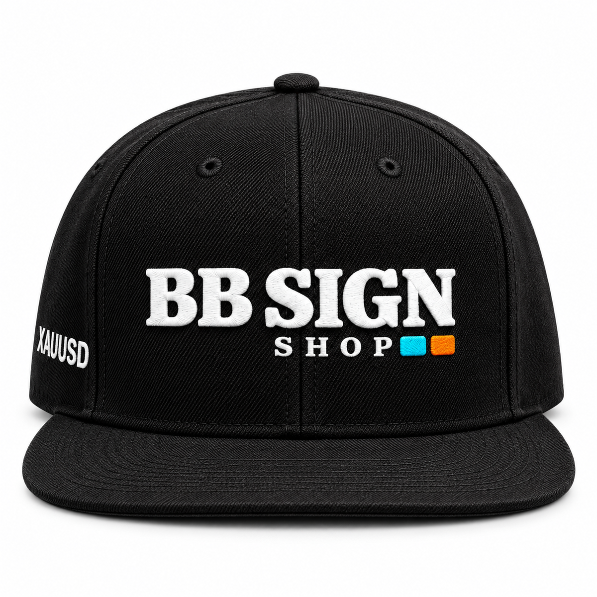 BB SIGN Signature — Snapback Hat, Black, , product front on white background