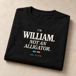BBS-SINGLE|Black|folded|William — Not an Alligator oversized tee