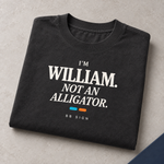 BBS-SINGLE|Dark Grey|folded|William — Not an Alligator oversized tee