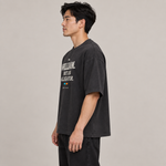 BBS-SINGLE|Dark Grey|side|William — Not an Alligator oversized tee
