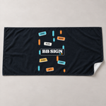 BB SIGN Beach Towel — market — open towel studio visualization