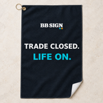 BB SIGN Golf Towel — offline-en — product visualization based on Printful specifications