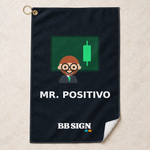 BB SIGN Golf Towel — positivo — product visualization based on Printful specifications