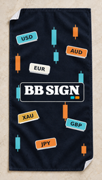 BB SIGN Hand Towel — market — open towel studio visualization