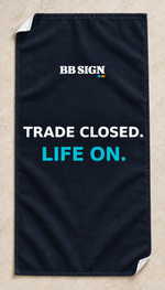BB SIGN Hand Towel — offline-en — open towel studio visualization