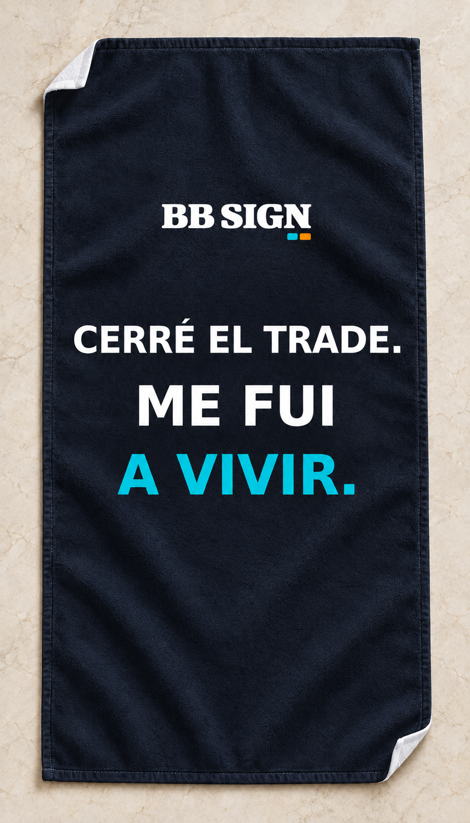 BB SIGN Hand Towel — offline-es — open towel studio visualization
