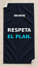BB SIGN Hand Towel — plan-es — open towel studio visualization