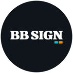 BB SIGN SHOP — Round Mouse Pad — Signature — arte plano