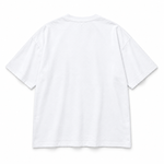 Begin Again — Oversized Graphic T-Shirt, White, product back on white background