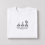 BBS-SINGLE|White|folded|AI product mockup — Begin Again oversized T-shirt folded studio view