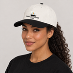 BBS-SINGLE|Natural / Black|side|Candles & Coffee — Two-Tone Cap, model side