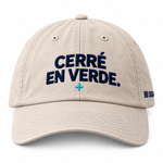 Cerré en Verde — Classic Dad Hat, Stone, , product front on white background